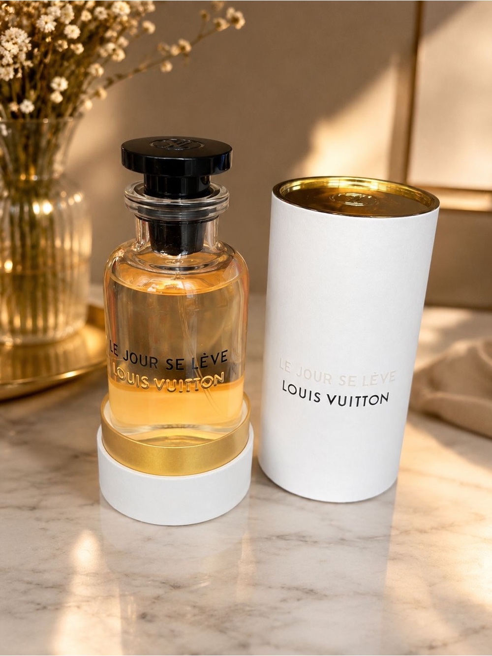 Louis Vuitton Le Jour Se Lève — Clear Glass with Gold Accent